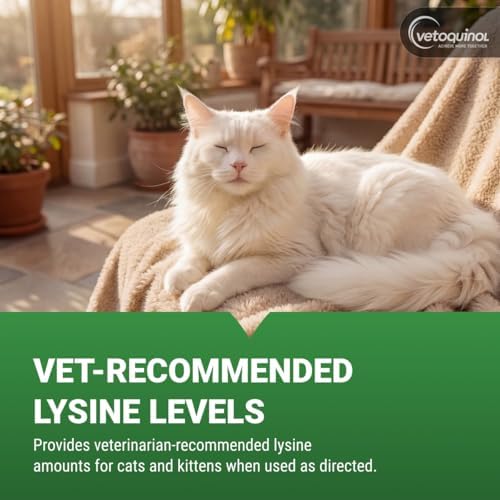 Vetoquinol Enisyl-F Lysine Bites - L-Lysine Chews for Cats & Kittens - Daily Supplement for Immune
