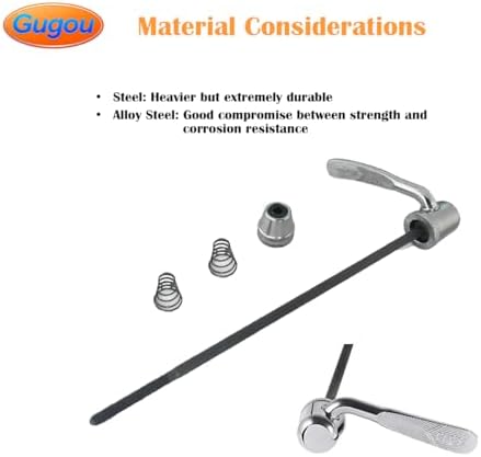 Replacement Skewer – Quick Release Rear Wheel Axel Skewer for Road Mountain Bike Trainer – Indoor and Stationary Bicycle Training Replacement