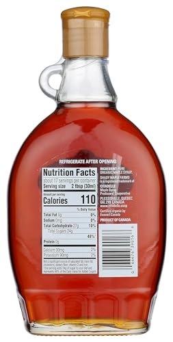 Shady Maple Farms Maple Syrup, Og, Gr A, Dk, Gl, 16.90-Ounce