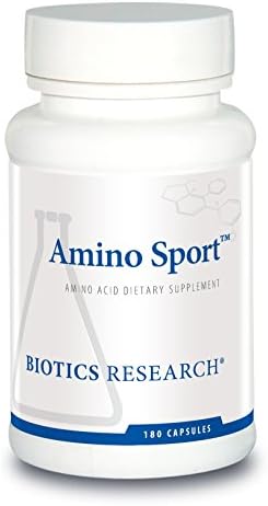 Biotics Research Amino Sport Broad Spectrum Amino Acids, Essential Amino Acids, BCAAs, Sports Recovery, Support Lean Muscle Mass 180 Capsules