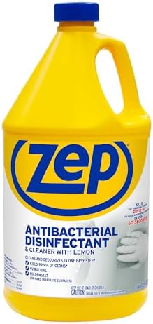 Zep Commercial 1041688 Antibacterial Disinfectant Cleaner with lemon , 1 gal Bottle