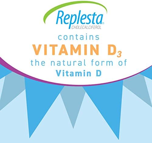 Replesta NX 14,000 IU Vitamin D3 Cholecalciferol, for Vitamin D Deficiency, Once-Weekly Chewable Wafer, Non-GMO, Natural Orange Flavor, 8 Tablets