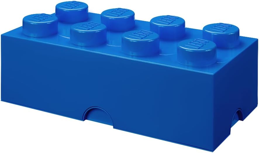 LEGO Storage Brick 8 12.1 L Storage Box with Lid Pink | Durable PVC-free plastic container for bricks, toys and clothes. Compatible with LEGO Brick Drawers and other 8-stud bins