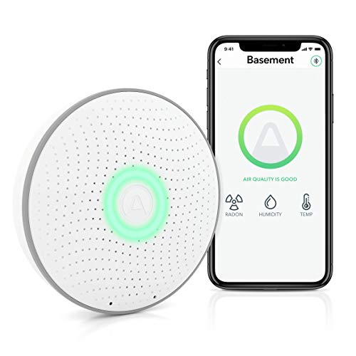 Airthings 2950 Wave Radon - Smart Radon Detector with Humidity & Temperature Sensor – Easy-to-Use – Accurate – No Lab Fees – Battery