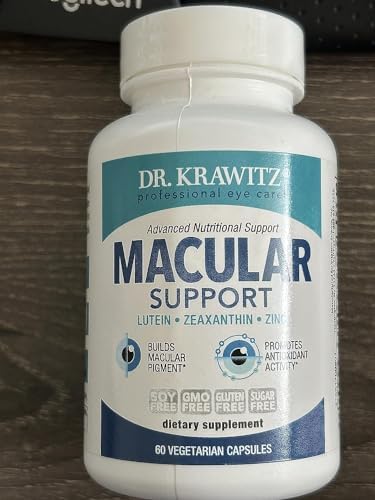 Macular Support with Lutein, Zeaxanthin Supplements, 60 Vegetarian Capsules | Doctor Formulated Eye Vitamins for Adults with Vitamin C, E, B6, Calcium