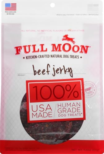 Full Moon Chicken Jerky Healthy All Natural Dog Treats Human Grade Made in USA Grain Free, 1.5 Pound (Pack of 1)