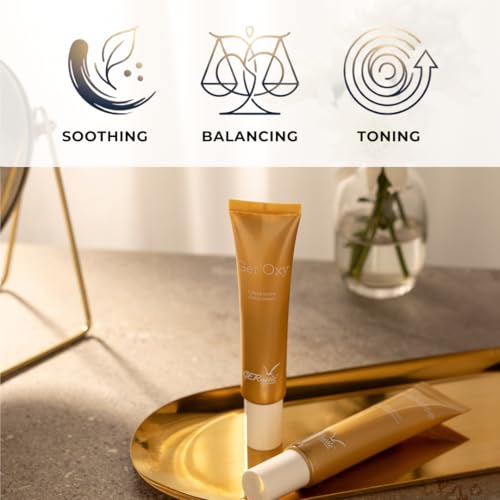 Gernetic Ger Oxy, Oxygenating Pollution Protection Face Cream, Revitalizing Daily Moisturizer for Dull Skin, 40ml