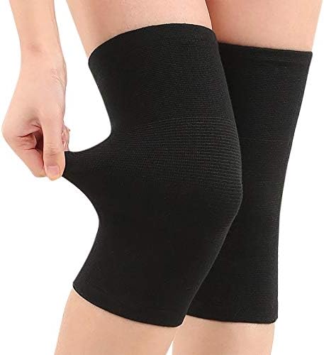 JUMISEE (One Pair Cotton Knee Sleeves for Knee Support, Circulation Improvement & Pain Relief Compression Knee Brace