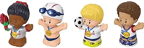 Little People Collector Team USA Classic Sports Special Edition Set for Adults & Fans, 4 Athlete Figures in Display Package
