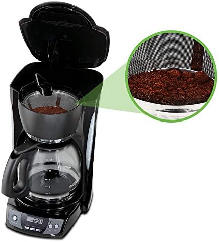 Stainless Steel Reusable Coffee Filters Basket 8 12 Cup Sturdy Permanent Coffee Filter fit for Mr. Coffee Black,Decker Coffee Makers 8 12 cups