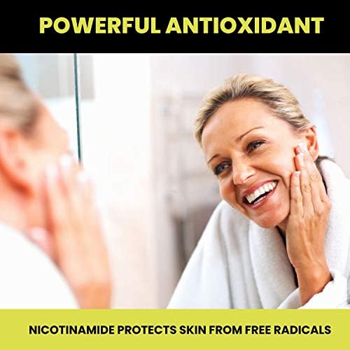 Nicotinamide Non-Flushing Vitamin B3 and D3 Supplement | Vegetarian and Gluten-Free Oral Nicotinamide Supplement with Vegetable Cellulose Casings