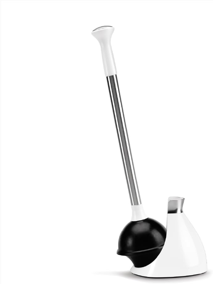 simplehuman Toilet Brush with Caddy Stainless Steel, Black