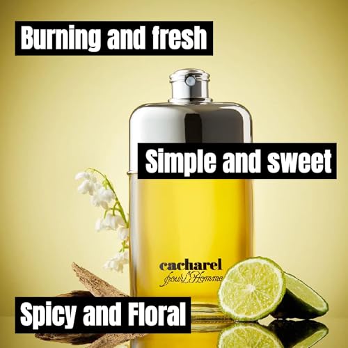 Cacharel Pour L'Homme Eau de Toilette Cologne for Men, Woody, Spicy and Floral Fragrance, Notes of Bergamot, Lily of the Valley Accord and Cedar Wood