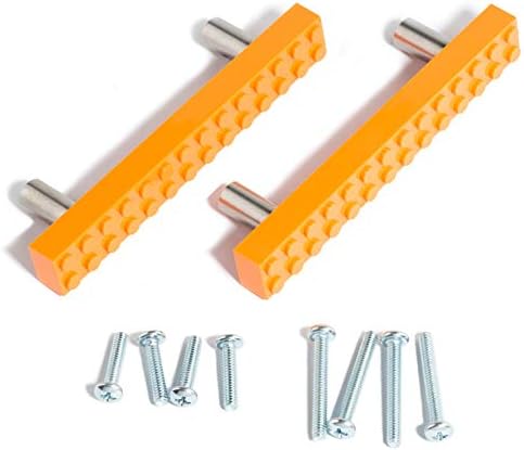 Set of 2 Build-On Brick Drawer Pulls (Green)