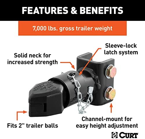 Curt 25319 Adjustable Sleeve-Lock Coupler