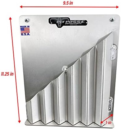 Pit Posse 544 Aluminum Zip Tie Cable Storage Holder Rack - Made in USA - Enclosed Race Trailer Shop Garage Fastener Storage Organizer Wall Mount