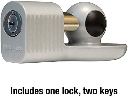 Master Lock Trailer Hitch Lock, Fits 1-7/8 in., 2 in., and Most 2-5/16 in. Trailer Couplers, Weather Resistant Automotive Hitch Lock with Keys, 377KA