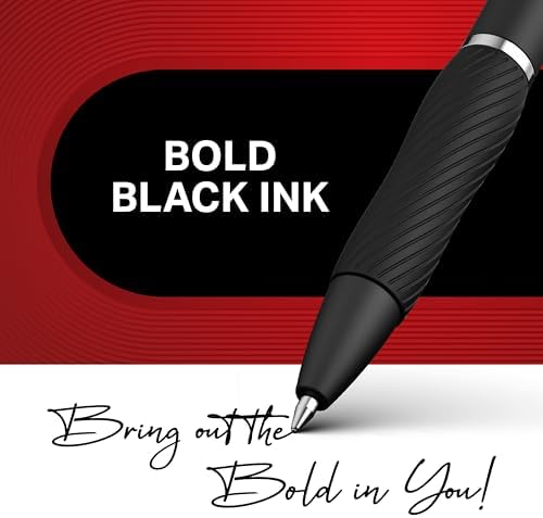 Sharpie S-Gel Gel Pens, Bold Point (1.0mm), Black Ink, Smear-Resistant, 12 Count - Smooth Writing, Back to School Essentials, Office Supplies