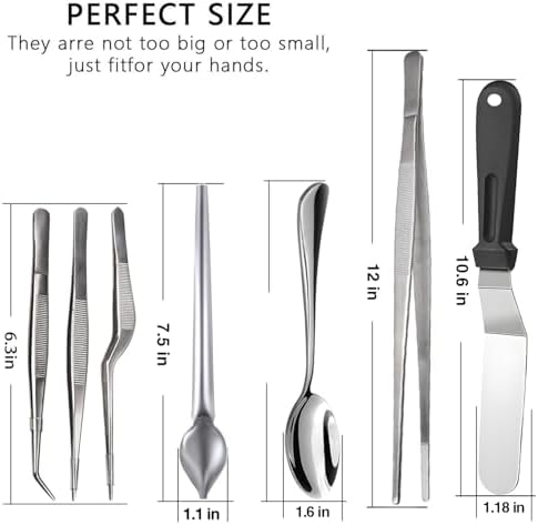 Culinary Specialty Tools Set,Professional Chef Cooking Plating Kit, 7 Pieces, Stainless Steel