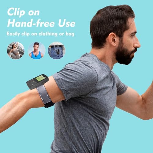 RUIZU 64GB Clip MP3 Player with Bluetooth 5.3, Lightweight 1 oz | Portable Music Player for Sports Running, Physical Buttons, FM Radio, Voice Recorder, Sleep Timer, Up to 128GB microSD Card