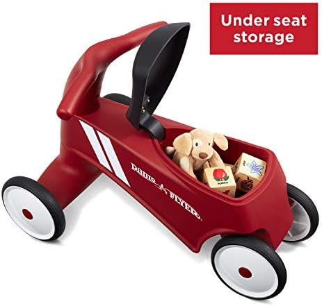 Radio Flyer Scoot About Sport Ride On, Toddler Ride On Toys, Front Steering | For Toddlers 1-3, Stable Wide-Set Front Wheels, Clear Kick Path
