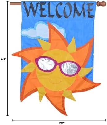 Premier Kites Applique Flag - Welcome Sun
