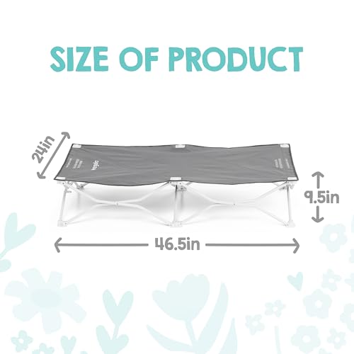 Regalo My Cot® Portable Toddler Bed, Foldable Kids Travel Bed & Camping Cot, Lightweight Sleeping Cot for Toddlers, Indoor/Outdoor