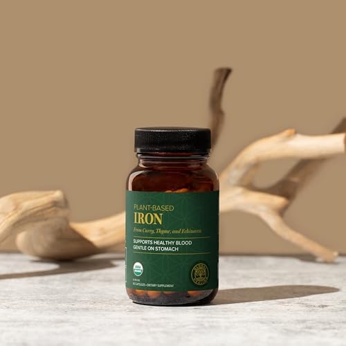 Iron Supplement for Women & Men - Blood Builder Liquid Iron Vitamin (2 Oz) | Global Healing Iron Supplement- Natural Energy to Combat Fatigue