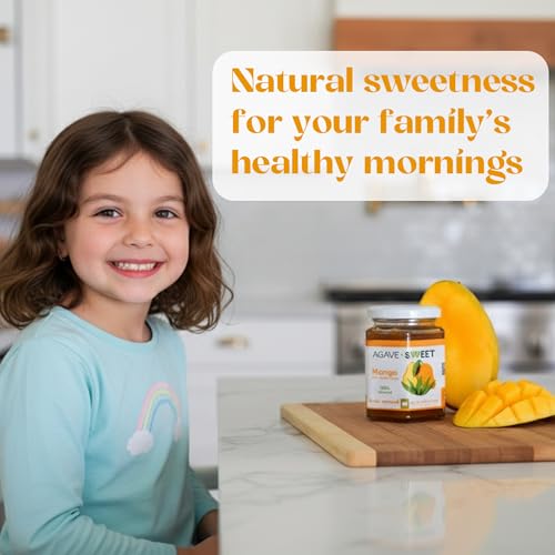 Agave Sweet Mango Fruit Spread with Agave Syrup No Sugar Fruit Spread 10 oz