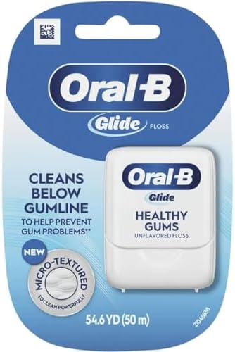 Oral-B Glide Floss Healthy Gums Unflavored Floss 54.6 YTD (50 m) Pack of 5