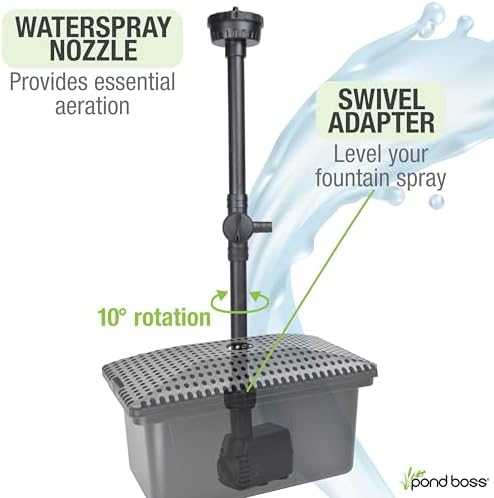 pond boss Medium Filter Kit with Pump for Ponds and Water Features
