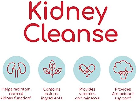 Health Plus Advanced Kidney Cleanse with Cranberry Extract, Turmeric Root and CoQ10, Helps Support Healthy Kidney Function & Urinary Tract Wellness
