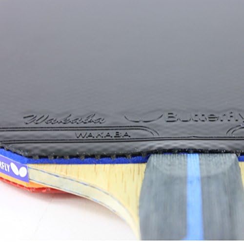 Butterfly 802 FL Shakehand Table Tennis Racket | China Series | Powerful Arylate/Carbon Blade and Rubber Combination with Racket Case | Recommended