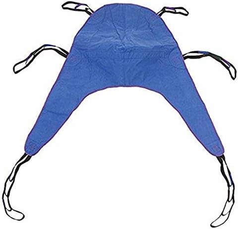 Drive Medical Divided Leg Patient Lift Sling with Headrest, Blue, Medium (Pack of 1), 1 Count