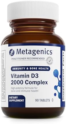 Metagenics D3 2000 IU Complex Vitamin D3 Supplement - Supports Bone Health