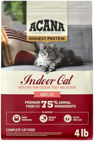 ACANA Dry Cat Food for Indoor Cats Indoor Entrée Chicken Turkey 4lb Bag
