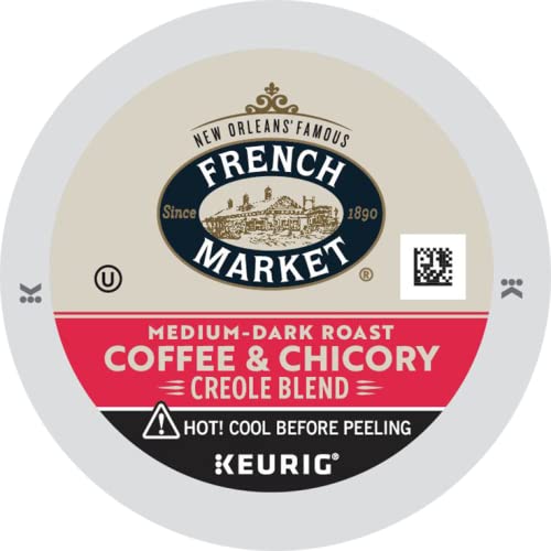French Market Streetcar Blend Dark Roast Single Serve Coffee Pods, 12ct Box (Pack of 6)