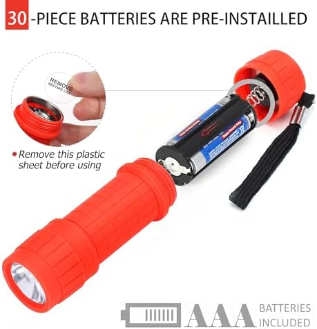 FASTPRO 10-Pack LED Mini Flashlight Set with AAA Batteries (1W)