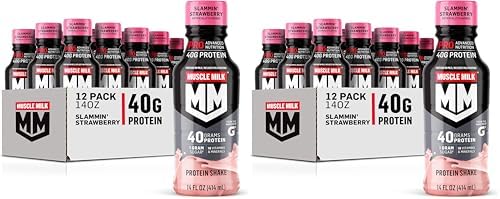 Muscle Milk Pro Advanced Nutrition Protein Shake, Knockout Chocolate, 14 Fl Oz Bottle, 12 Pack, 40g Protein, 1g Sugar, 16 Vitamins & Minerals, 6g Fiber, Workout Recovery, Packaging May Vary