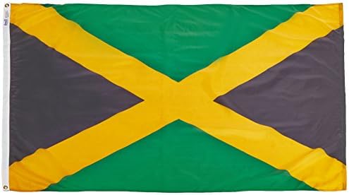 Annin Flagmakers Jamaica Flag - 4 x 6 Feet (Model 194242) | USA-Made to Official United Nations Design Specifications