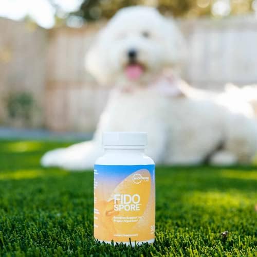 Microbiome Labs Fidospore - Dog Probiotics for Digestive Health & Immune Support - Spore-Forming Pet Probiotics for Dogs & Cats Gut Health