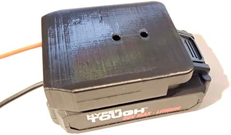 HyperTough Adapter for 20v Max Li-Ion Battery to DIY Connection Output Adapter for Electronic Projects or Robotics