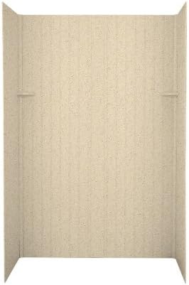 Swanstone DK-326072BB-040 Solid Surface 4 Panel Shower Side and Back Wall, Bermuda Sand