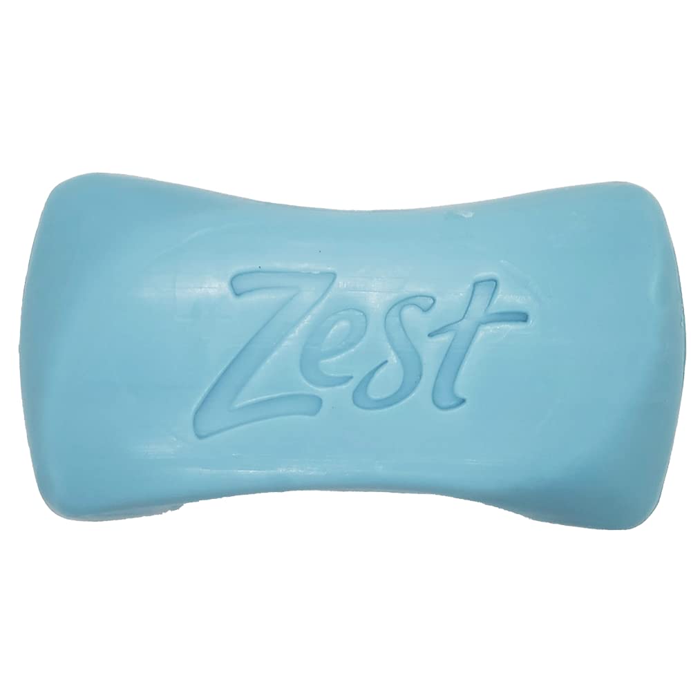 Zest 8-Bar Bath Size Soap, Aqua, 4 Ounce per bar, 8 bars, 32 Ounce