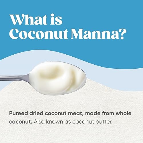 Nutiva Organic Coconut Manna Puréed Coconut Butter, 15 Oz (Pack of 2), USDA Organic, Non-GMO, Whole 30 Approved, Vegan, Gluten-Free & Keto
