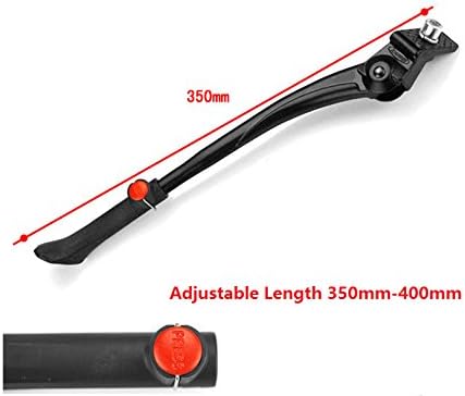 BlueSunshine Center Mount Bicycle Kickstand Adjustable Aluminum Alloy Bike Stand Fits For 24-28 Inch Bicycles (Black)