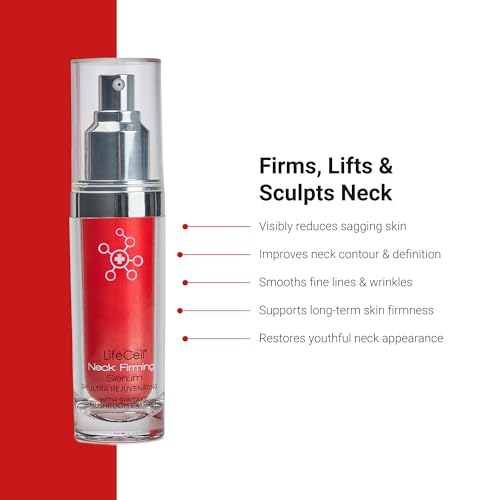 LifeCell Neck Firming Serum – Firms, Lifts & Reduces Sagging Skin, 1.5oz | LifeCell Neck Firming Serum – Firms, Lifts & Reduces Sagging Skin