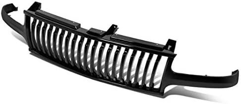 Auto Dynasty Front Bumper Grille Compatible with 1999-2002 Chevy Silverado / 2000-2006 Tahoe Suburban 1500 2500, Badgeless Vertical Style
