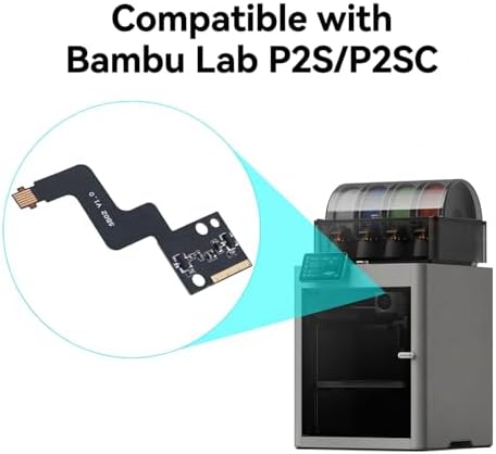 3D Printer Extruder Filament Sensor Replacement for Bambu Lab P2S | Hall Switch Board Assembly with FPC cable & H1.5 Allen Key for Precision Runout