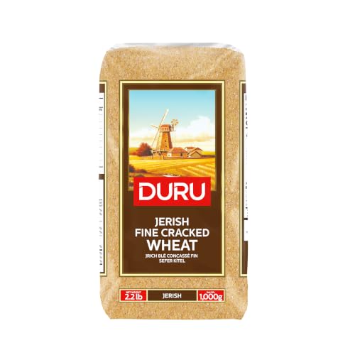 Duru Jerish (Fine Cracked Wheat), 35.2oz (1000g), Wheat Berries, 100% Natural and Certificated, High Fiber and Protein, Non-GMO, Great for Kibbeh